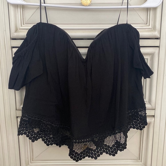 Cotton Candy LA off the shoulder top - Picture 2 of 3